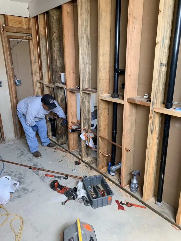 Commercial rough-in plumbing for Gas Line Repair in Southeast Salem